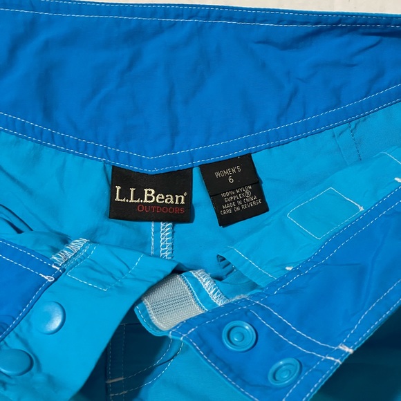 Vintage L.L. Bean blue nylon athletic/adventure shorts size 6 - Picture 5 of 9